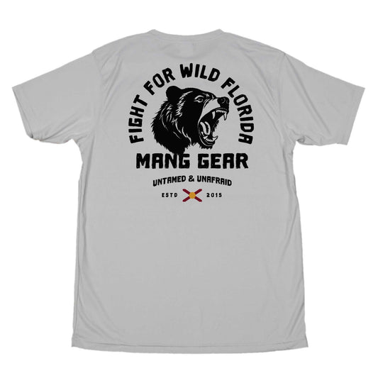 MANG Fight For Wild Florida Bear - SS - XS-Pearl Grey