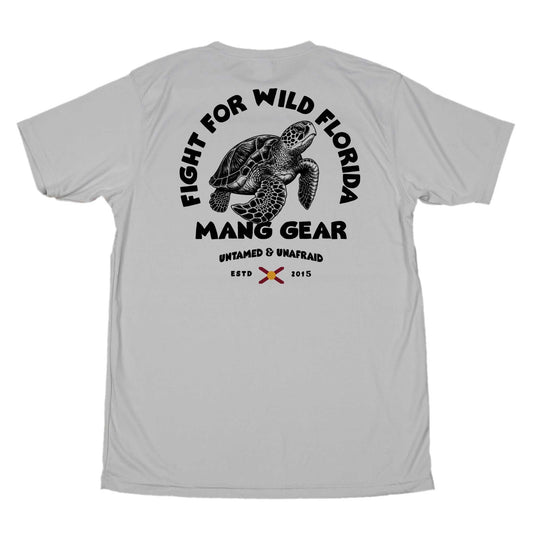 MANG Fight For Wild Florida Sea Turtle - SS - XS-Pearl Grey