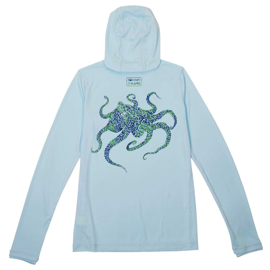 MANG 4ocean Octamang Premium Hoodie - Women's - XS-Arctic Blue