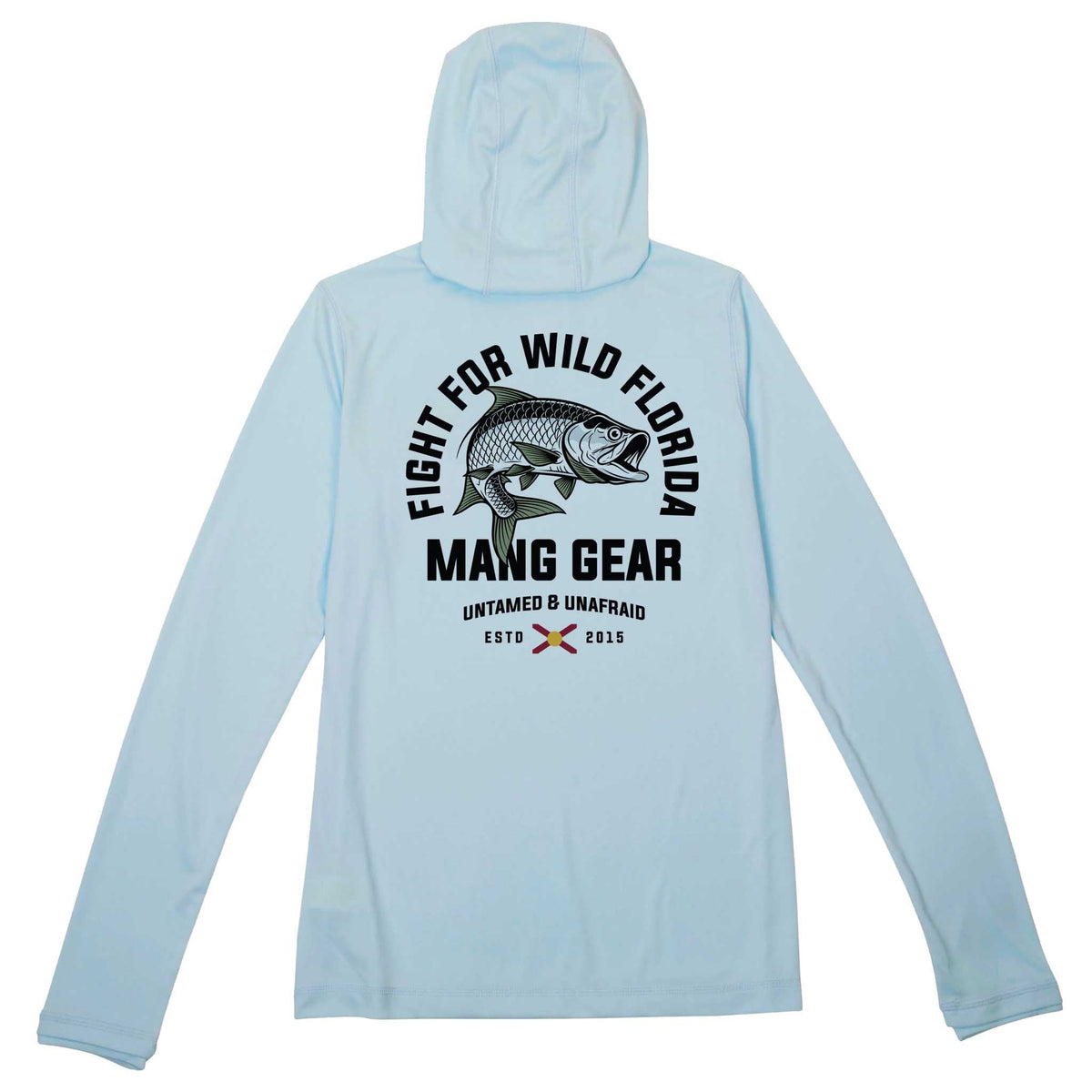 MANG Fight For Wild Florida Tarpon Premium Hoodie - Women's - XS-Arctic Blue