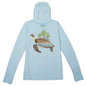 MANG 4ocean Turtle Premium Hoodie - Women's - XS-Arctic Blue