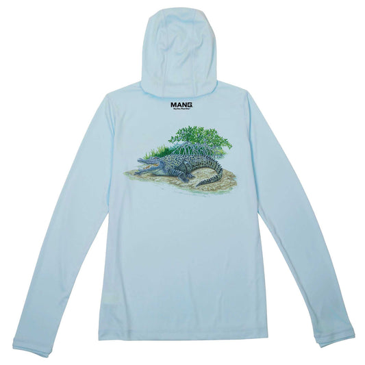 MANG Crocodile MANG Premium Hoodie - Women's - XS-Arctic Blue