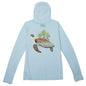 MANG 4ocean Turtle Premium Hoodie - Women's - XS-Arctic Blue