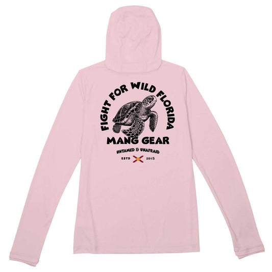 MANG Fight For Wild Florida Sea Turtle Premium Hoodie - Women's - XS-Pink