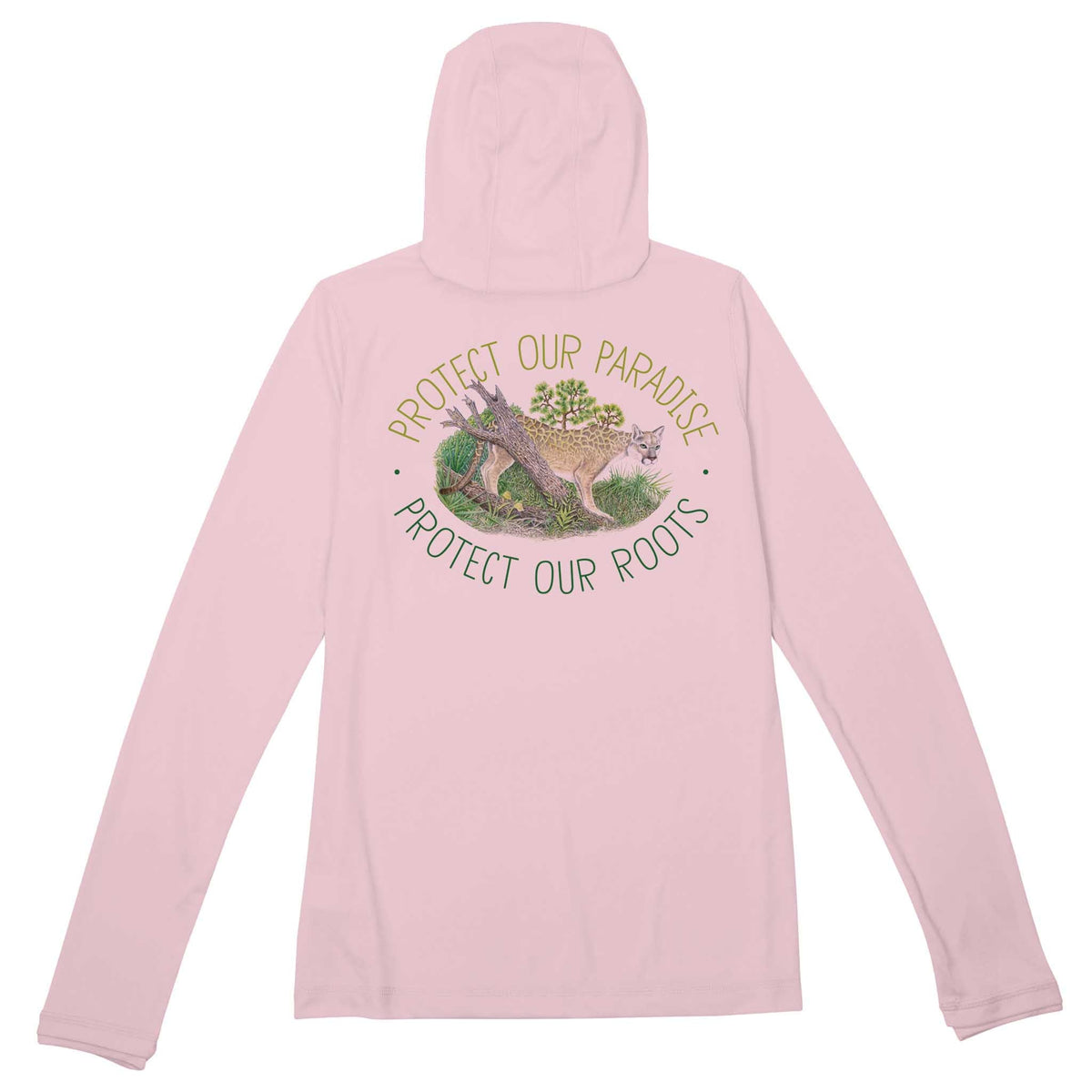 MANG Conservation Florida Panther Premium Hoodie - Women's - XS-Pink