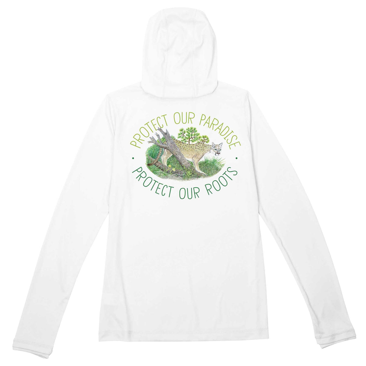 MANG Conservation Florida Panther Premium Hoodie - Women's - XS-White