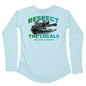 MANG 4ocean Respect The Locals Gator LS - Women's - XS-Arctic Blue