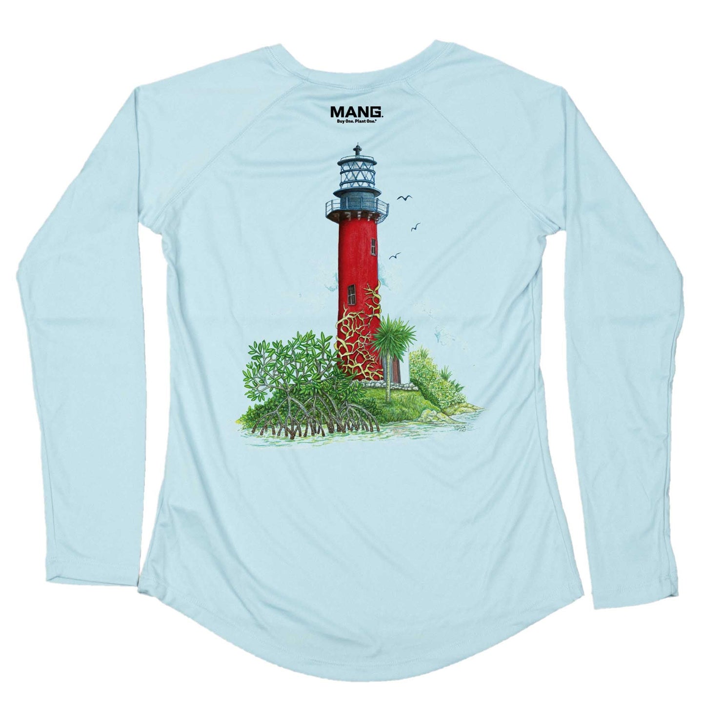 MANG Jupiter Lighthouse MANG - Women's - LS - XS-Arctic Blue