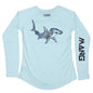 MANG Hammerhead Shark MANG - Women's - LS - XS-Arctic Blue