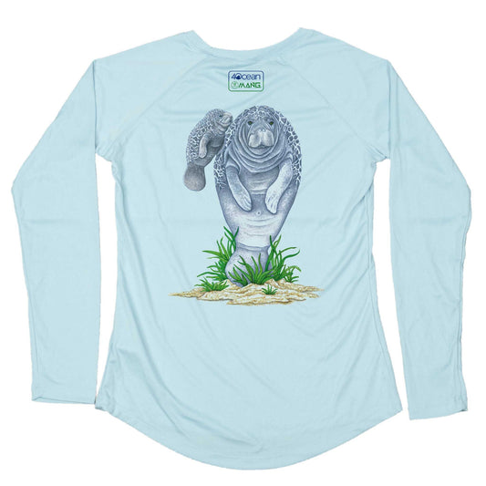 MANG 4ocean Mamma Manatee LS - Women's - XS-Arctic Blue