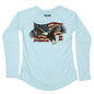 MANG American Eagle - Women's - LS - XS-Arctic Blue