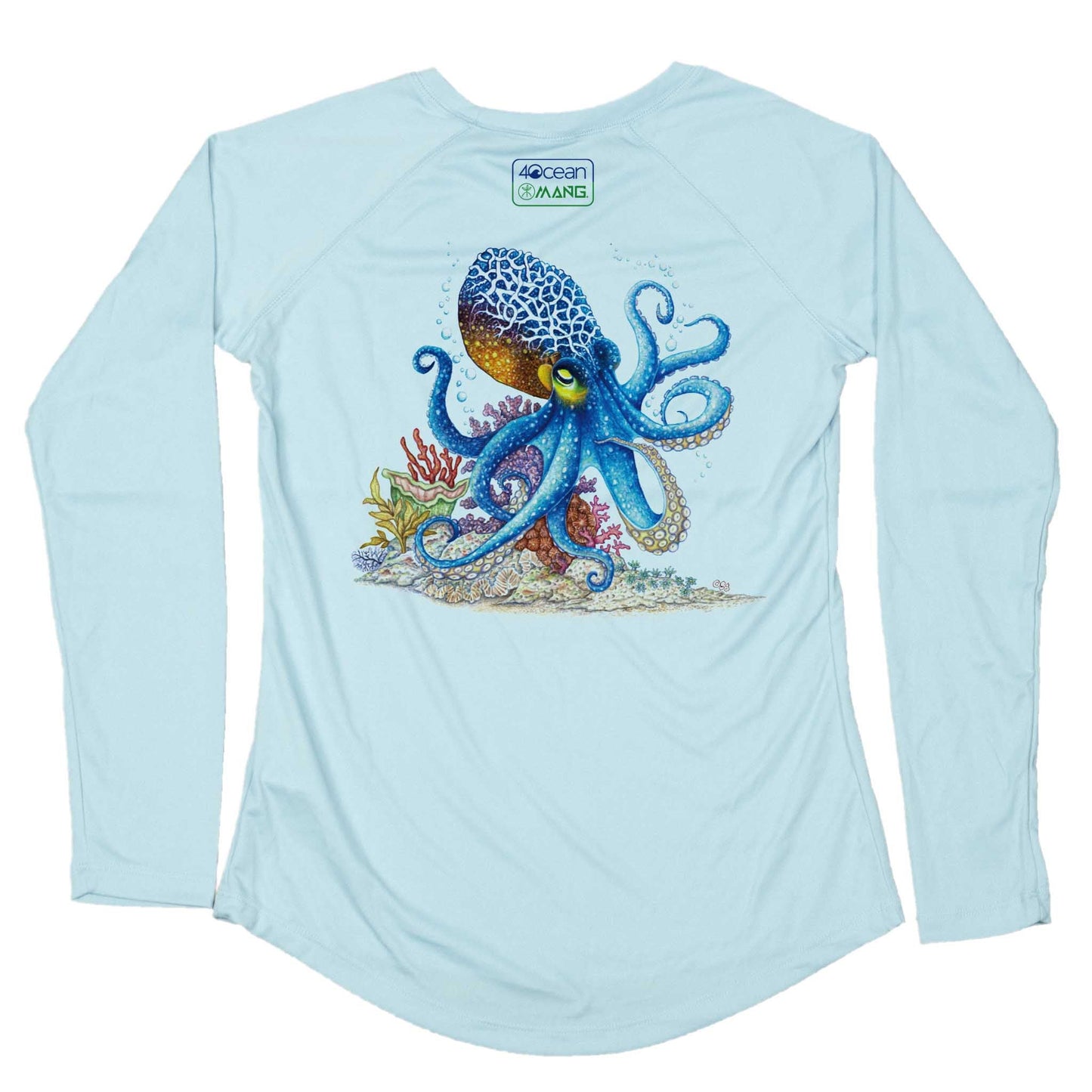 MANG 4ocean Octopus LS - Women's - XS-Arctic Blue