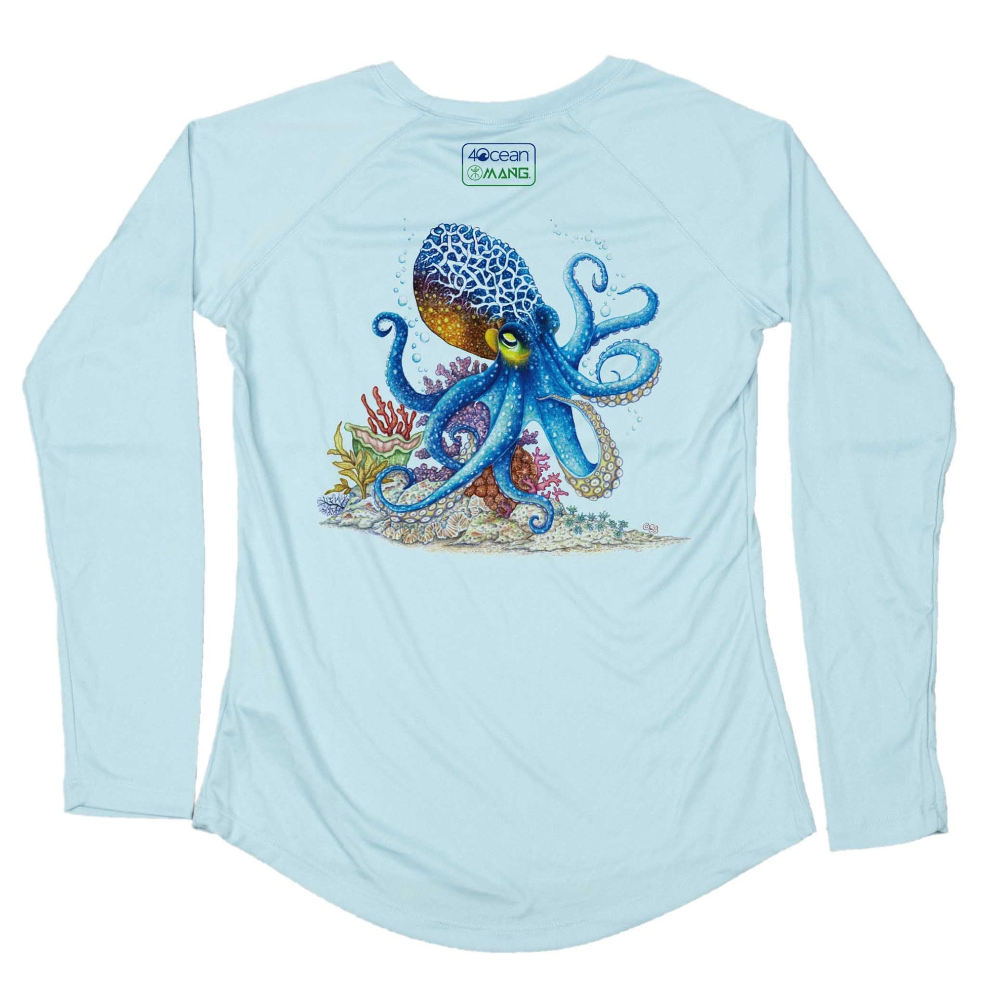 MANG 4ocean Octopus LS - Women's - XS-Arctic Blue