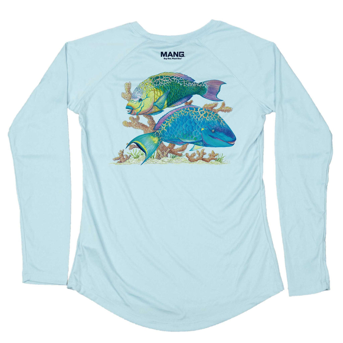 MANG Parrotfish - Women's - LS - XS-Arctic Blue
