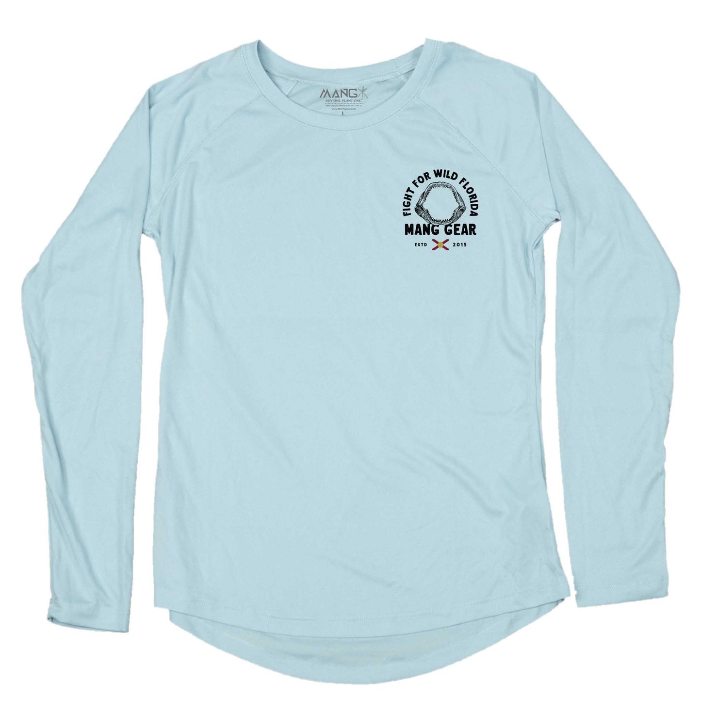 MANG Fight For Wild Florida Shark Jaws - Women's - LS - -