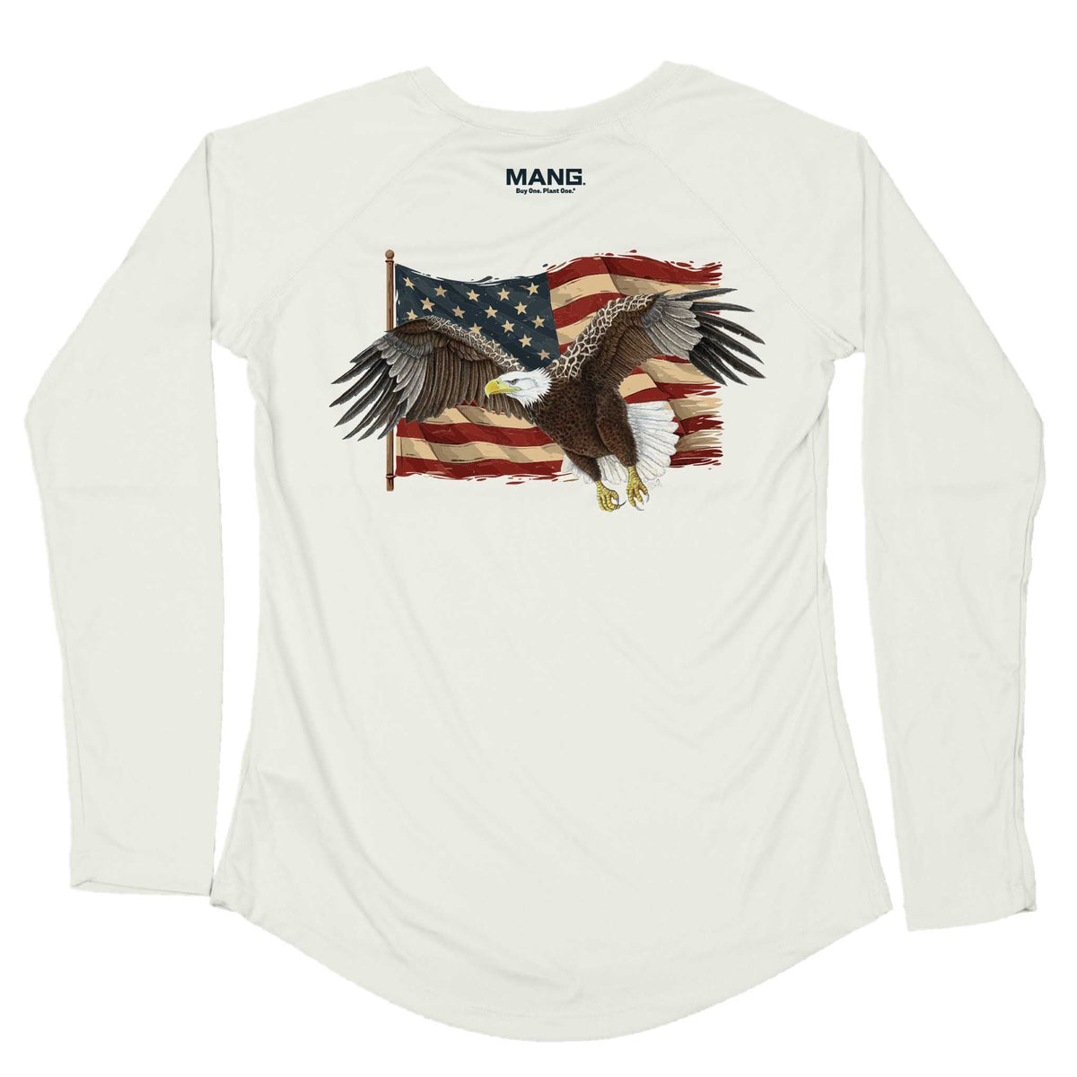 MANG American Eagle - Women's - LS - XS-Oyster Shell