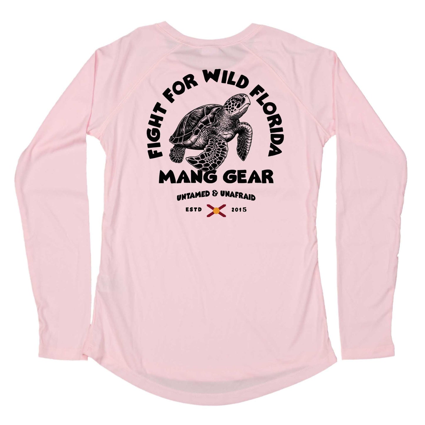 MANG Fight For Wild Florida Sea Turtle - Women's - LS - XS-Pink