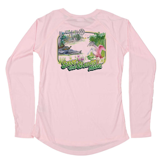 MANG Save the Glades MANG - Women's - LS - XS-Pink