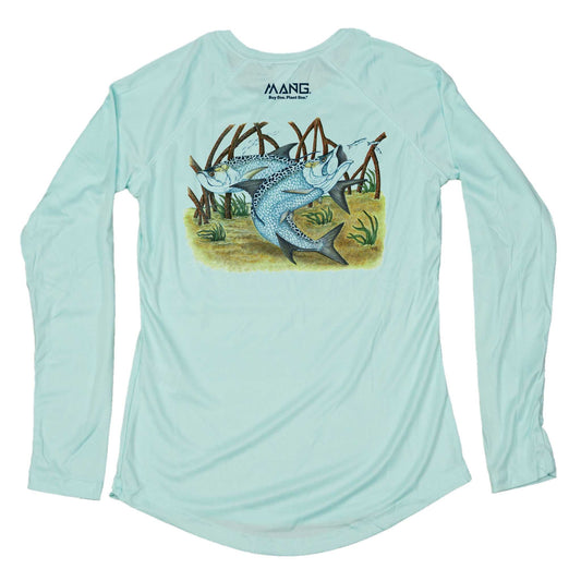 MANG Tarpon School MANG - Women's - LS - XS-Seagrass
