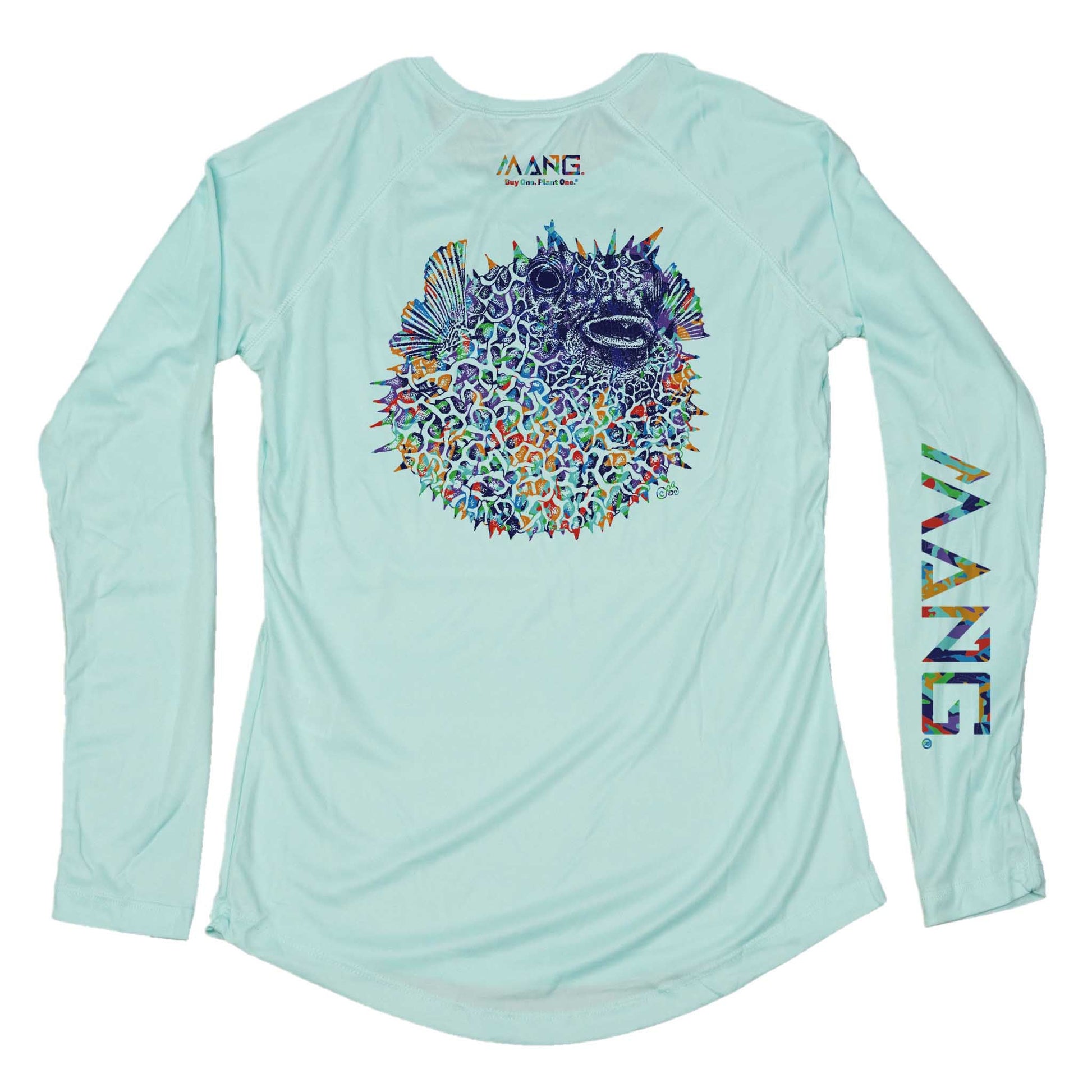 MANG Pufferfish MANG - Women's - LS - XS-Seagrass