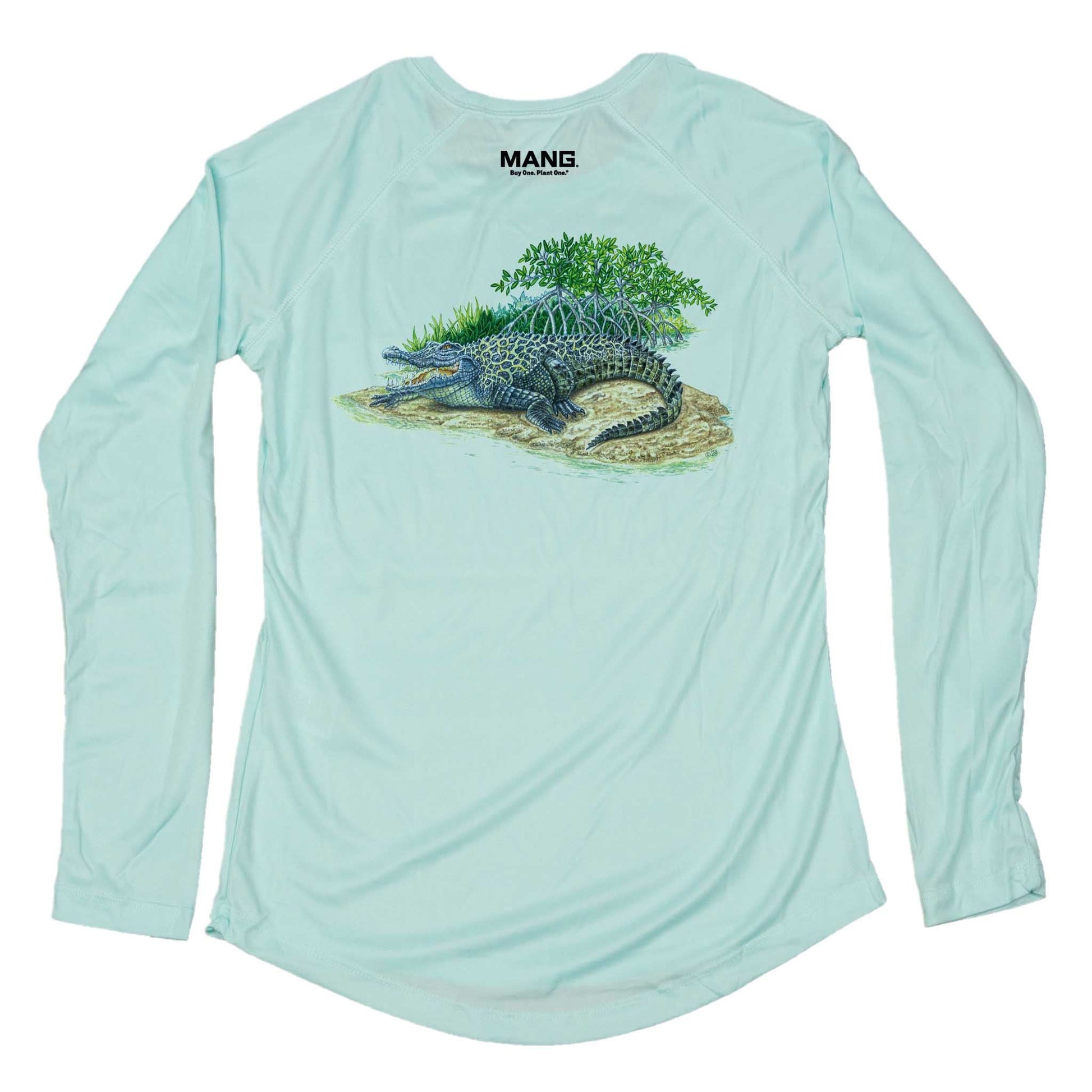 MANG Crocodile MANG - Women's - LS - XS-Seagrass