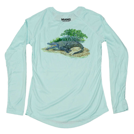 MANG Crocodile MANG - Women's - LS - XS-Seagrass