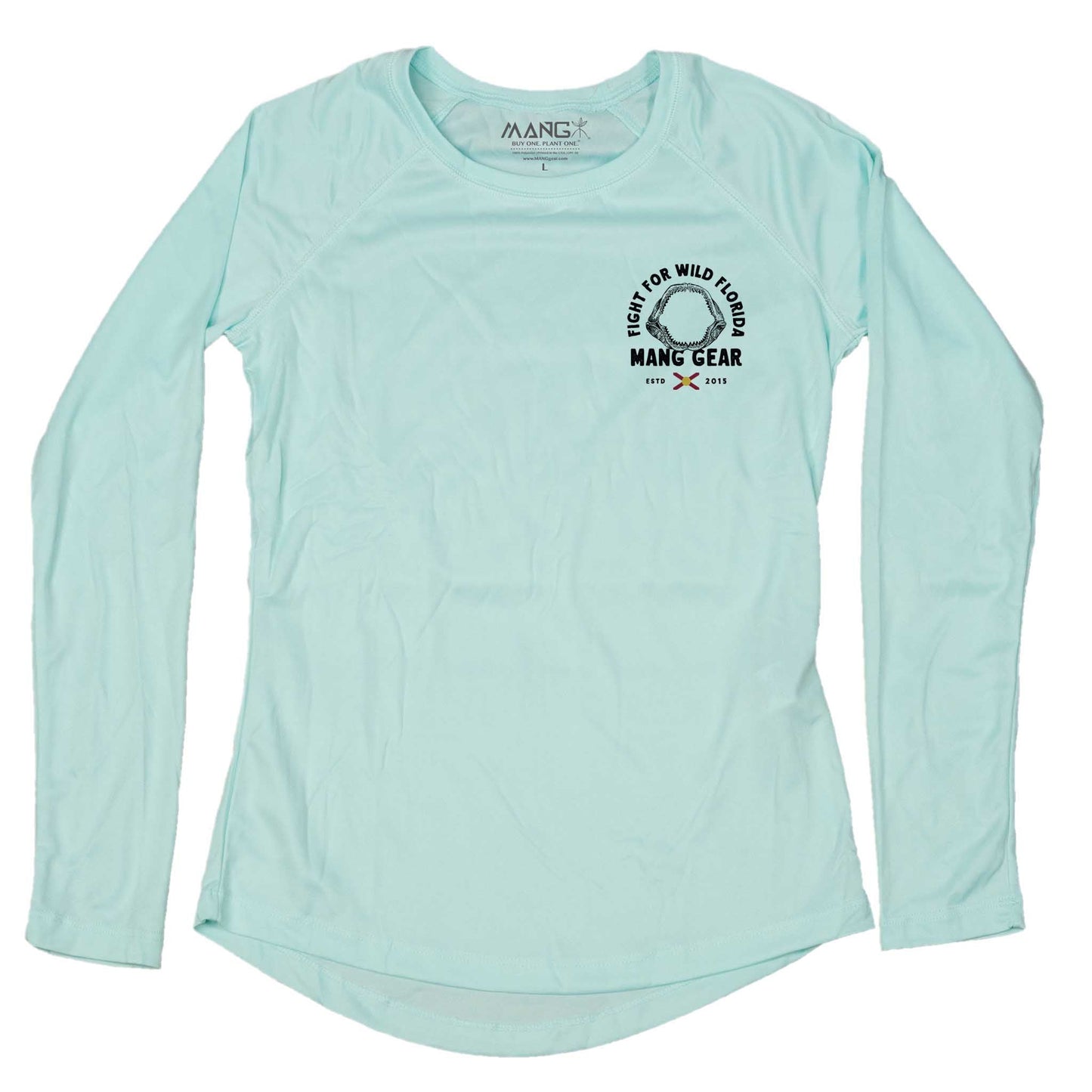 MANG Fight For Wild Florida Shark Jaws - Women's - LS - -