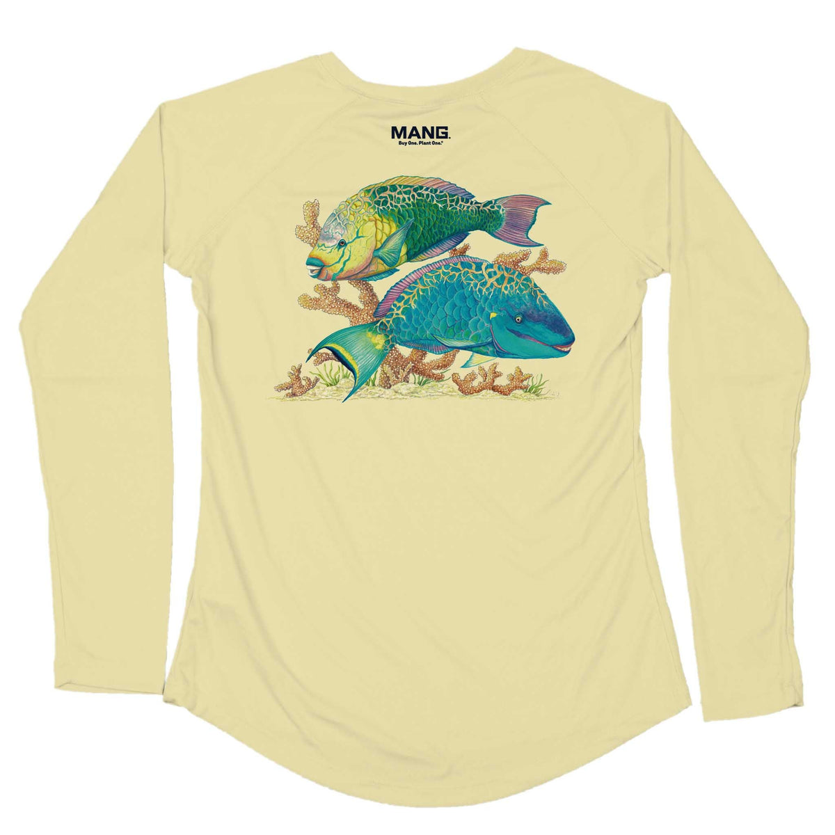 MANG Parrotfish - Women's - LS - XS-Sunshine Yellow