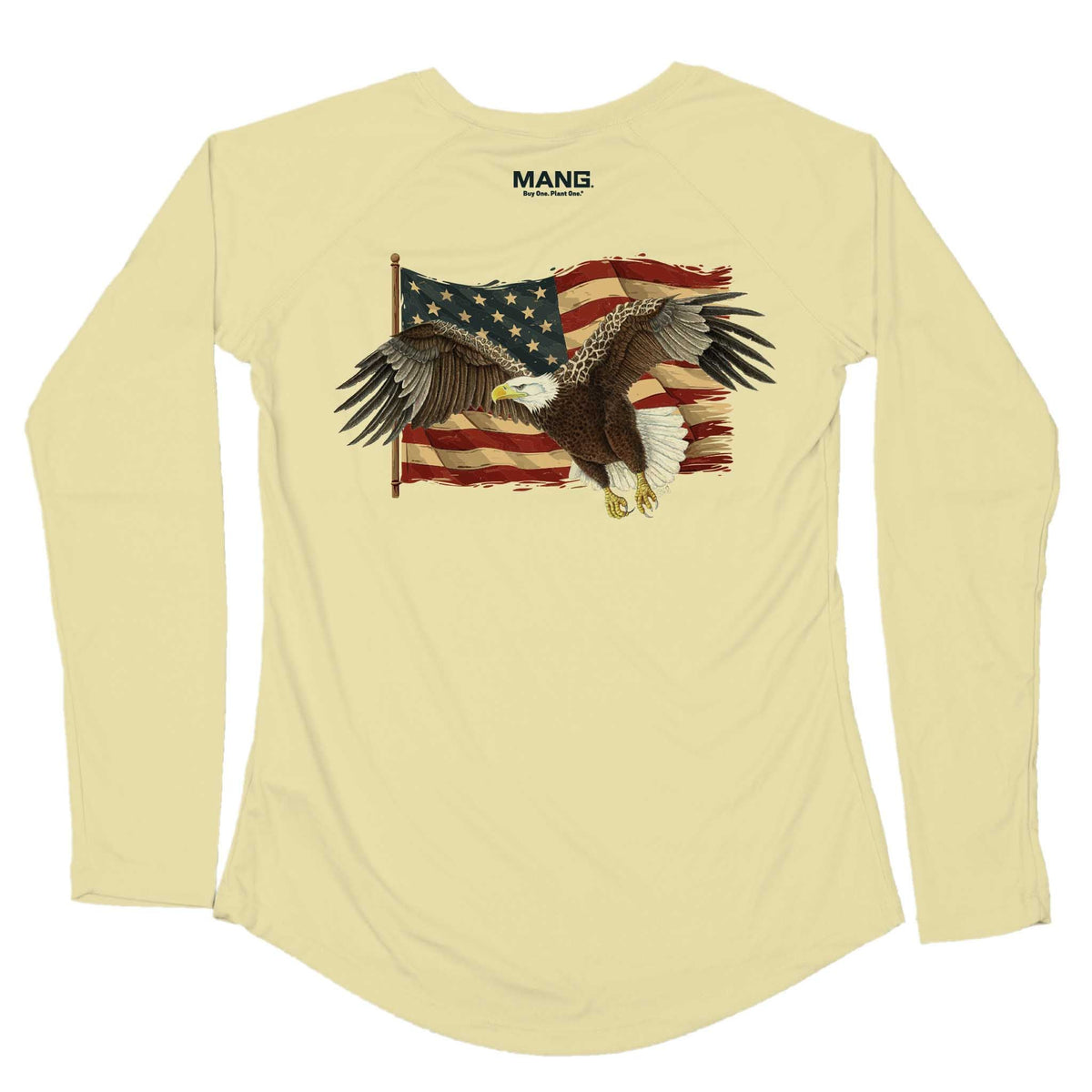 MANG American Eagle - Women's - LS - XS-Sunshine Yellow