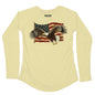 MANG American Eagle - Women's - LS - XS-Sunshine Yellow