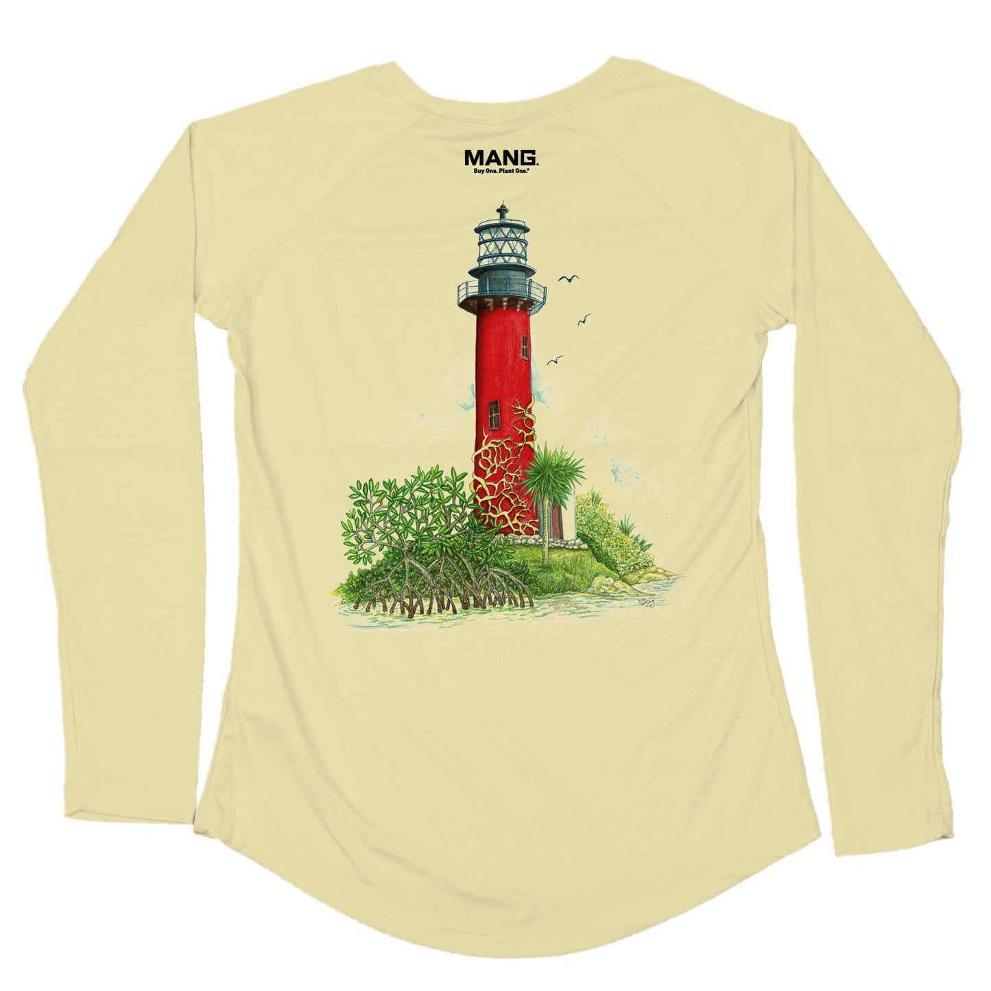MANG Jupiter Lighthouse MANG - Women's - LS - XS-Sunshine Yellow