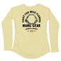 MANG Fight For Wild Florida Shark Jaws - Women's - LS - XS-Sunshine Yellow