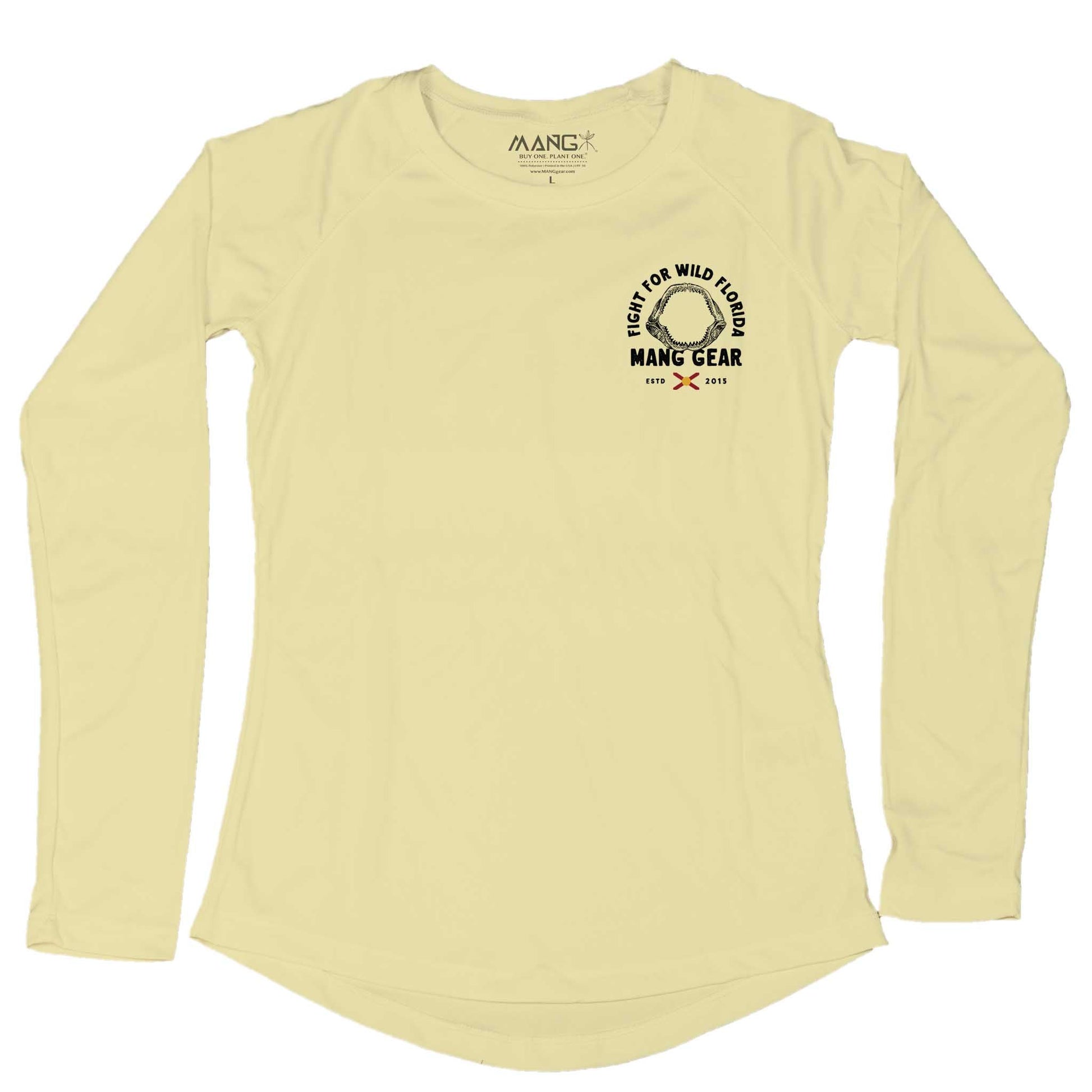 MANG Fight For Wild Florida Shark Jaws - Women's - LS - -