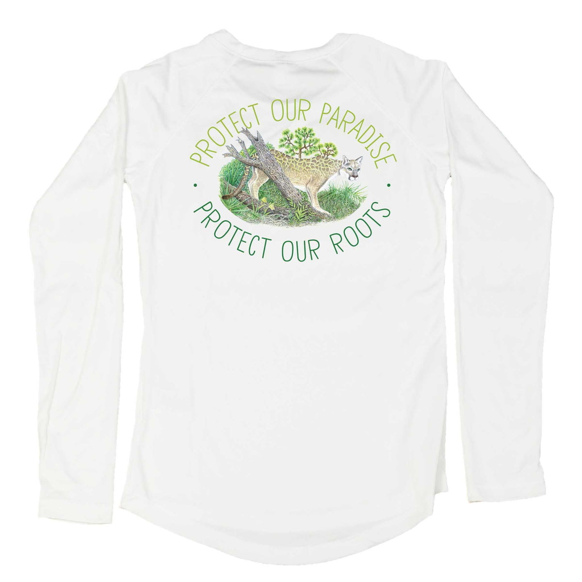 MANG Conservation Florida Panther - Women's - LS - XS-White