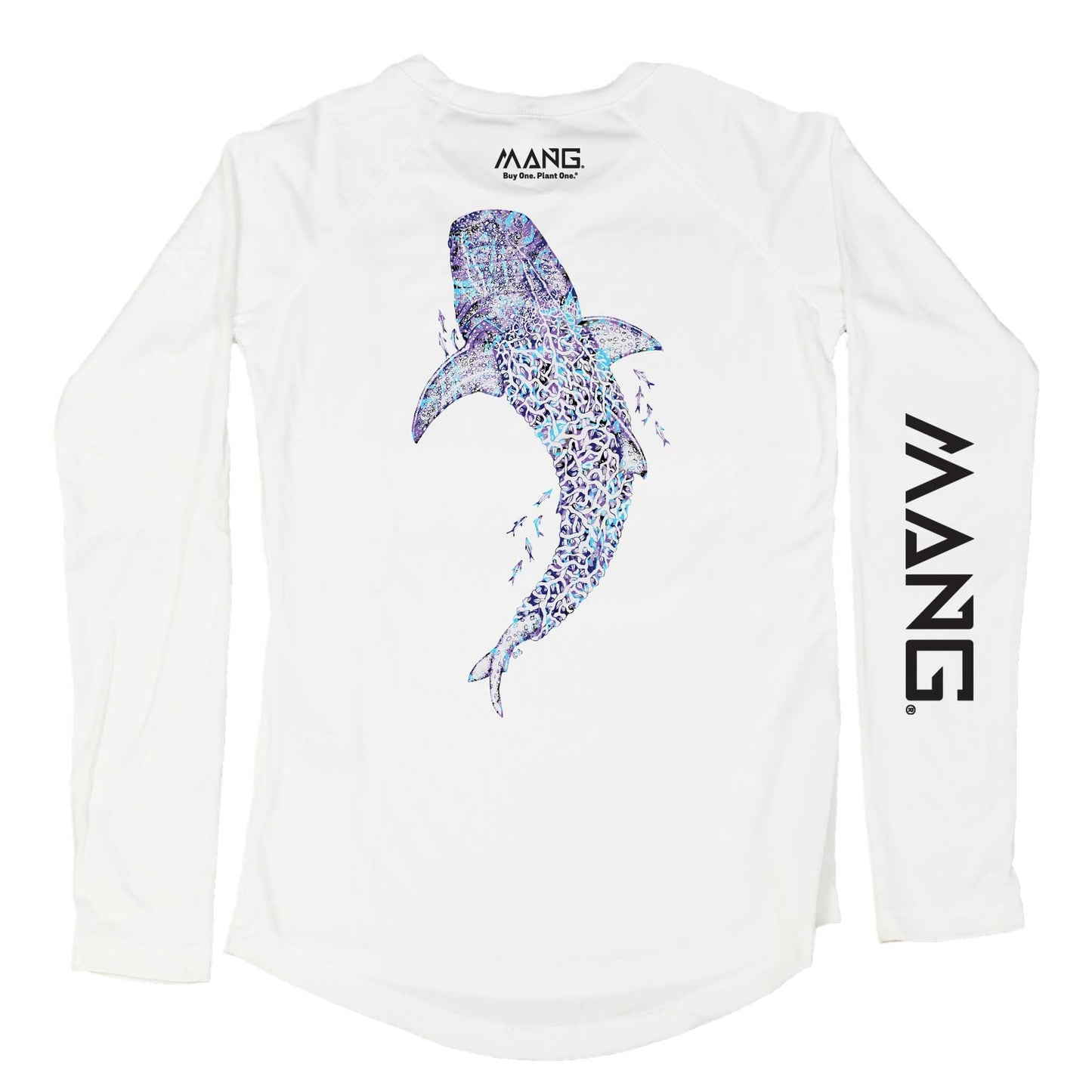 MANG Whale Shark MANG - Women's - LS - XS-White