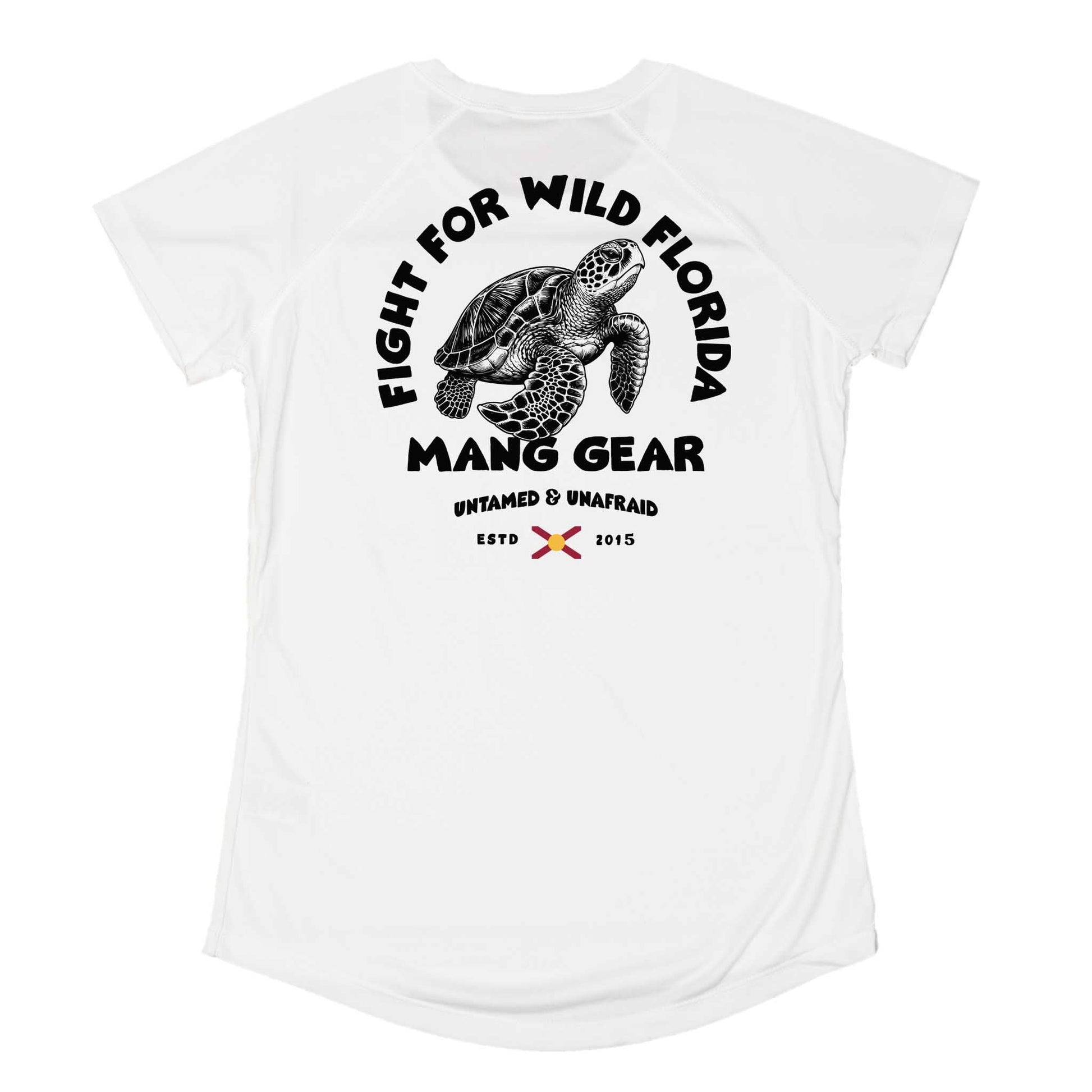 MANG Fight For Wild Florida Sea Turtle - Women's - SS - XS-White