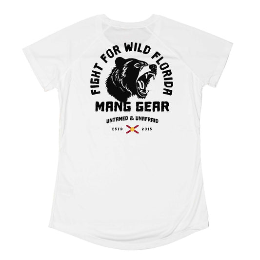 MANG Fight For Wild Florida Bear - Women's - SS - XS-White