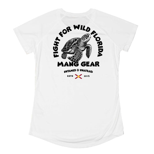 MANG Fight For Wild Florida Sea Turtle - Women's - SS - XS-White