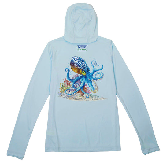 MANG 4ocean Octopus Premium Hoodie - Women's - XS-Arctic Blue