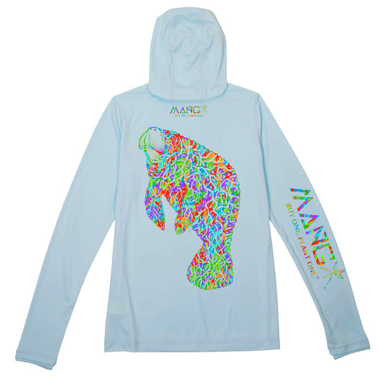 MANG Bimini Twist Mangatee Premium Hoodie - Women's - XS-Arctic Blue