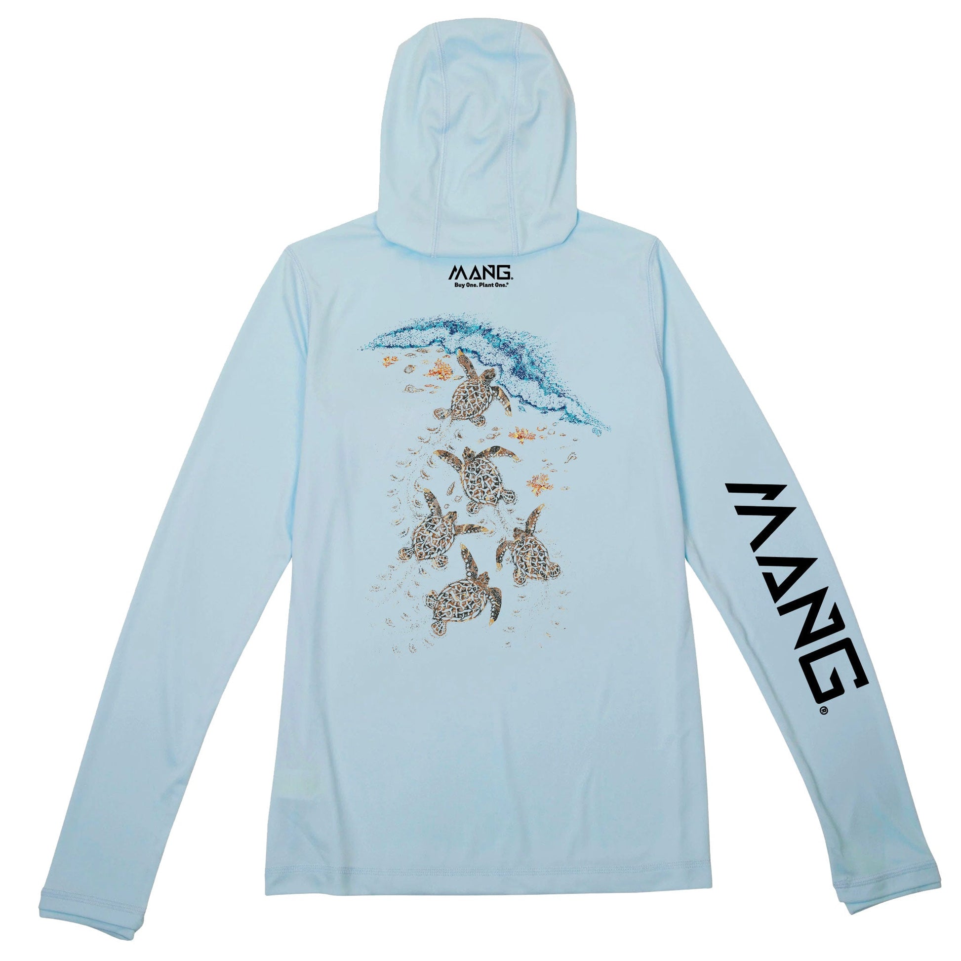 MANG Turtle Crawl MANG Premium Hoodie - Women's - XS-Arctic Blue