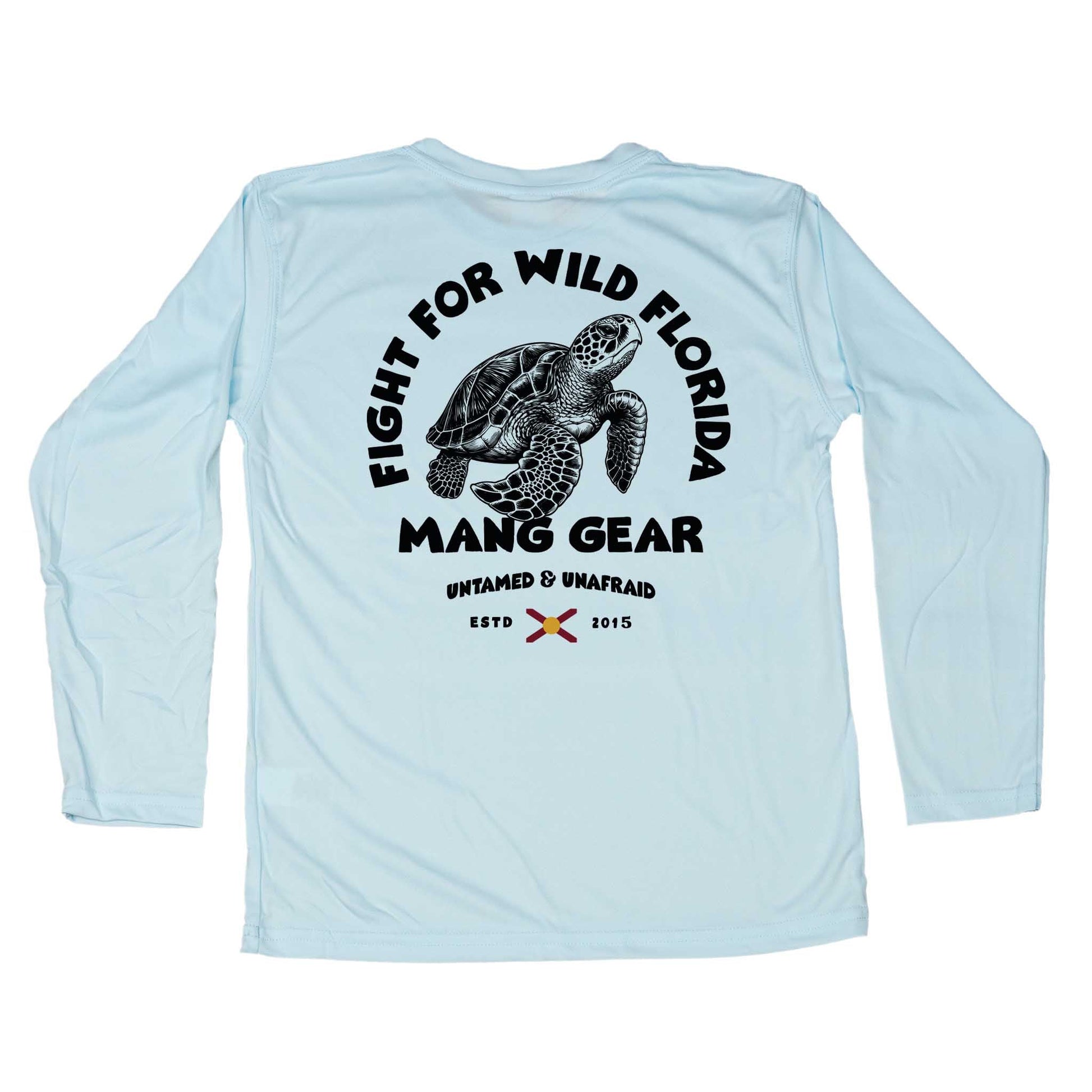 MANG Fight For Wild Florida Sea Turtle Toddler - 2T-Arctic Blue