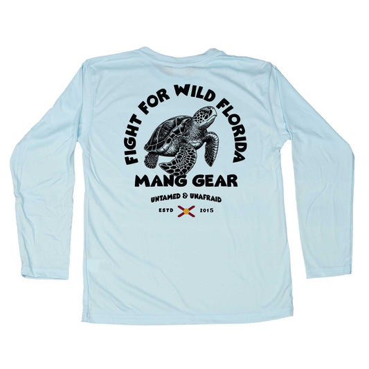 MANG Fight For Wild Florida Sea Turtle Toddler - 2T-Arctic Blue