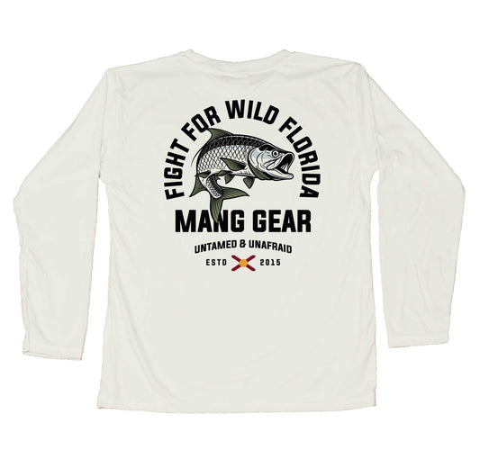 MANG Fight For Wild Florida Tarpon - Youth - YS-Oyster Shell