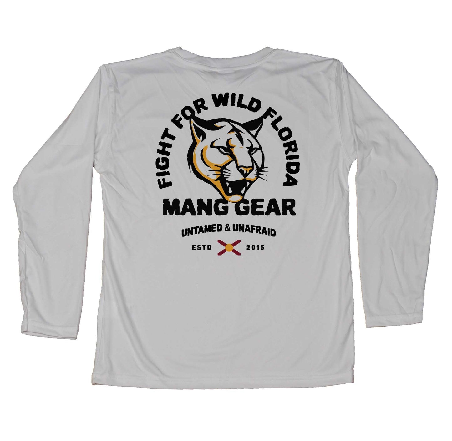 MANG Fight For Wild Florida Panther - Youth - YS-Pearl Gray