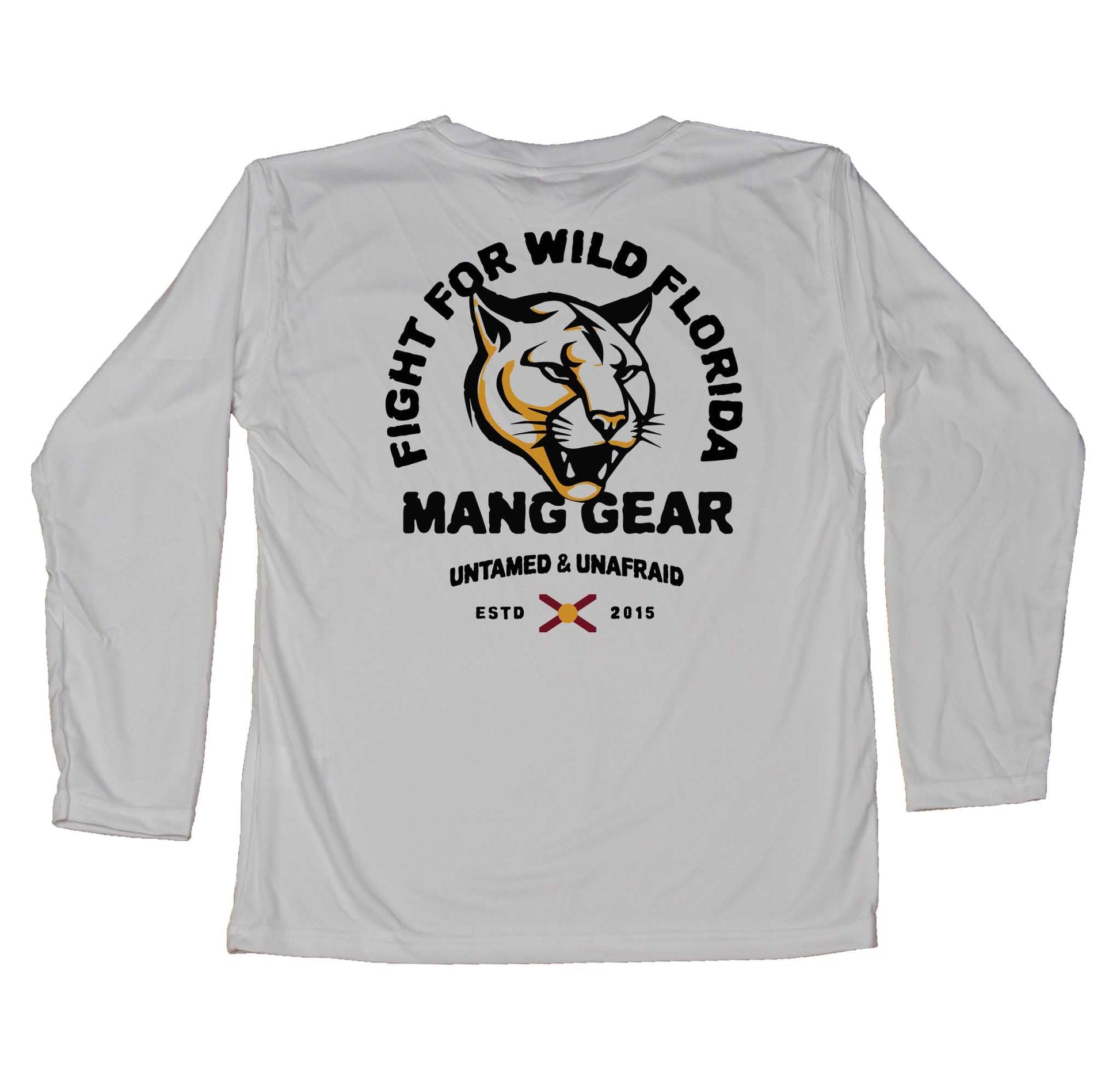 MANG Fight For Wild Florida Panther - Youth - YS-Pearl Gray