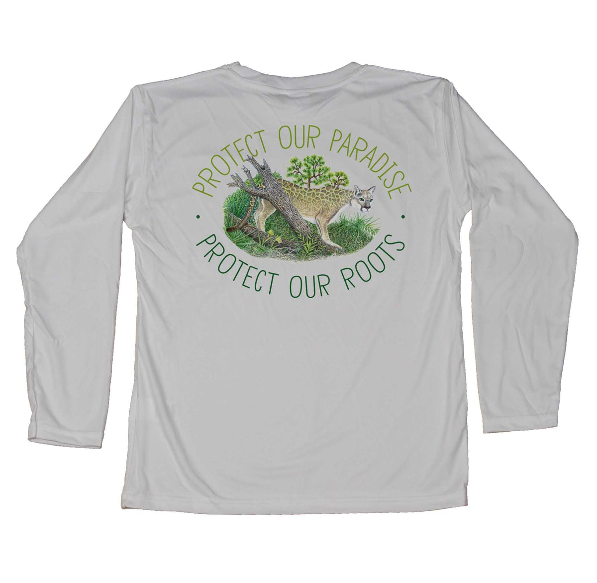 MANG Conservation Florida Panther - Youth - YS-Pearl Gray