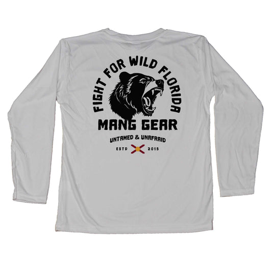 MANG Fight For Wild Florida Bear - Youth - YS-Pearl Gray