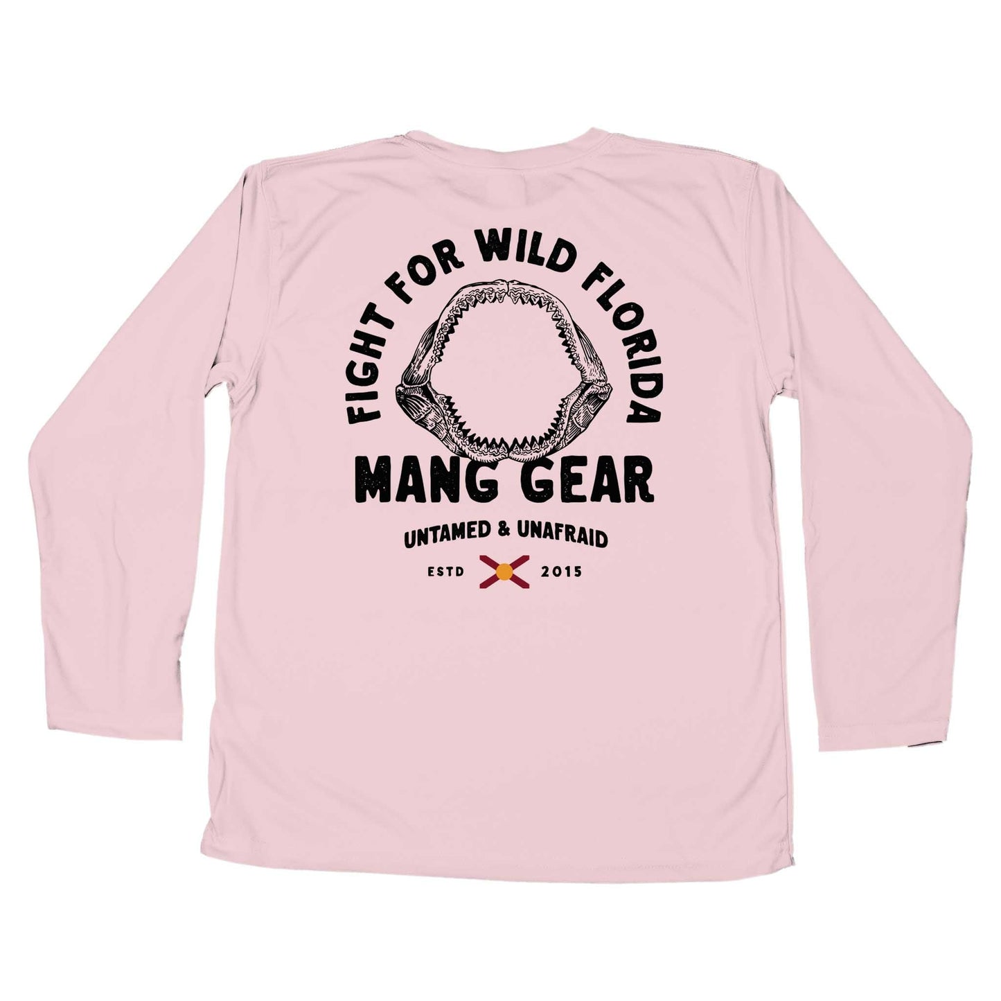 MANG Fight For Wild Florida Shark Jaws - Youth - YS-Pink
