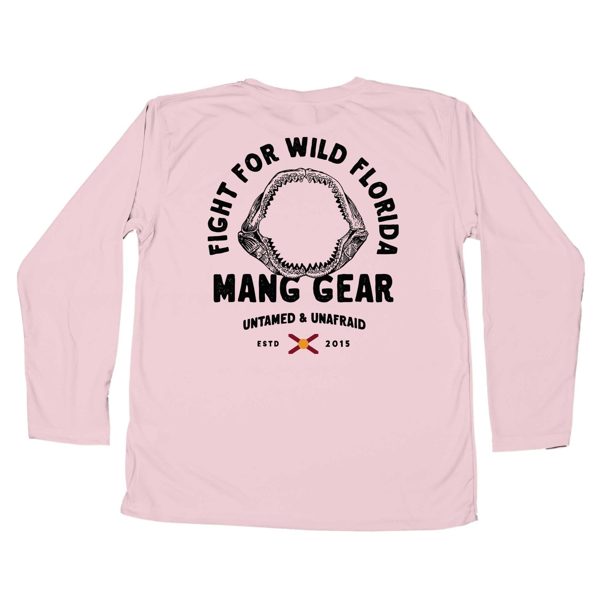 MANG Fight For Wild Florida Shark Jaws - Youth - YS-Pink